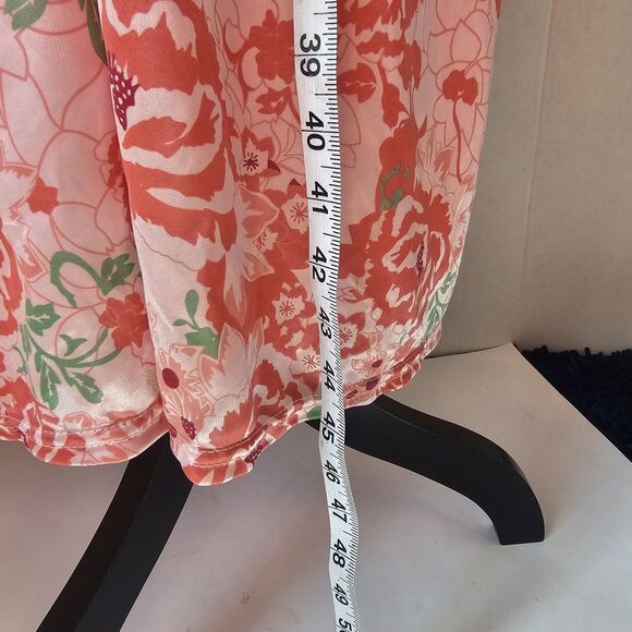 Cozee Corner Women's Robe Gown Set Pink Floral Sz Large Lightweight Comfort F101 - Picture 5 of 10